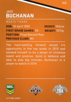 2014 ESP Traders #168 Jack Buchanan Back